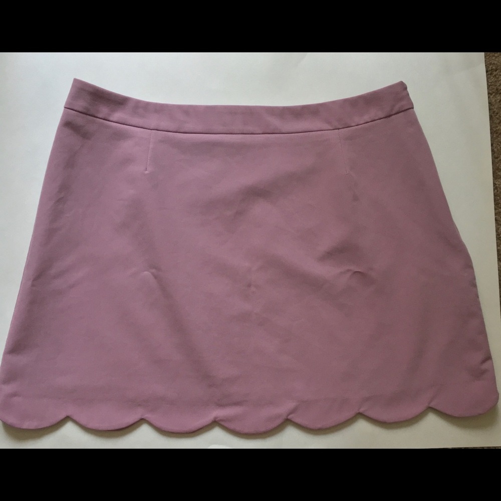 Scalloped Lilac ASOS Mini Skirt